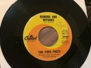 The Four Preps - Demons and Witches / Oh Where Novelty 45 Vinyl Record Halloween