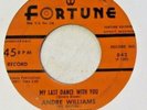 Andre Williams-My Last Dance With You b/wHey Country Girl-Fortune#842-R&B 45rpm