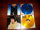 ELVIS PRESLEY ( 2 ) COLORED VINYL LP lot: MOODY BLUE / A CANADIAN TRIBUTE vg++