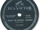 1956 JEAN CHAPEL Rockabilly 78 RPM Record. Rockin’ Tonight/ Welcome to the Club