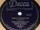 Decca 28443 Louis Armstrong White Christmas / Winter Wonderland 78 RPM E+ E+