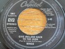 Paul McCartney & Wings Give Ireland Back To The Irish Capitol RARE Black Label