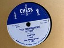 Harvey Moonglows 45 Ten Commandments/Mean Old CHESS orig doowop R&B 934