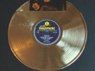 The Beatles Rubber Soul 1965 Gold Vinyl Record + Set of gold metal plaques