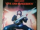 THIN LIZZY LIVE AND DANGEROUS GATEFOLD DOUBLE VINYL LP + INNERS 6641 807 (1978)