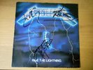 Metallica Ride The Lightning Vinyl LP, signed von James, Lars, Jason