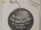 PAUL MCCARTNEY & WINGS  live and let die     ISRAELI P/S