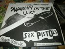 RARE THE SEX PISTOLS ANARCHY IN THE UK  /I WANNA BE ME 1977   EX