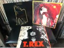 T Rex 3LPs ELECTRIC WARRIOR, THE SLIDER, LIGHT OF LOVE OG LPs Marc Bolan Glam