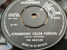 BEATLES Strawberry Fields Penny Lane1972 re-issue Polo rings NO SOLD UK rare