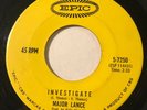 NORTHERN SOUL Major Lance INVESTIGATE Epic 45 very rare Canadian pressing NM