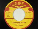 Blues R&B 45 - Little Sonny - I Gotta Find My Baby - Duke - mp3