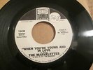 RARE NORTHERN SOUL MARVELETTES 1 Sided PROMO 45 WHEN YOU'RE YOUNG AND IN LOVE NM