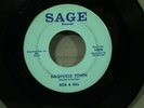 rare vintage 45 Bob & Bill Nashville Town Sage label banjo guitar country