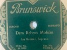 Yiddish Jewish 78 RPM- ISA KREMER- sha atill  - brunswick USA