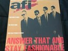 AFI Answer That And Stay Fashionable Vinyl LP NEW Tiger Army Davey Havok Punk