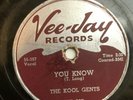 The Kool Gents You Know rare Vee-Jay doo wop 78rpm