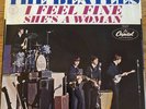 Beatles I Feel Fine She’s A Woman Capitol 5327 W/PS  West Coast Thumb Tab RARE
