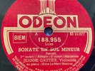 JEANNE GAUTIER Purcell Violin Sonata ORIG Odeon 188.955 FRA-1930s 10