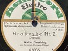WALTER GIESEKING Debussy Arabesque ORIG Homocord 4-8936 GER-1927 12