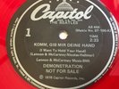 The Beatles Private  AS-444 Komm, Gib Mir Deine Hand / Sie Liebt Dich RED VINYL