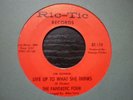 fantastic four live up to what..ric tic  orig 45 usa northern soul