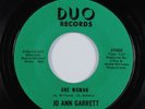Crossover Soul/Funk 45 JO ANN GARRETT One Woman DUO VG+ HEAR *