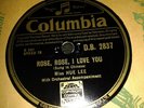 MISS HUE LEE : ROSE, ROSE, I LOVE YOU  /  AN AUTUMN MELODY.  UK.78.rpm