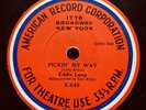 EDDIE LANG GUITAR ‘PICKIN’ MY WAY’ 1932 ARC THEATRE DISC - EXCEPTIONAL RARITY
