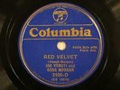 JAZZ JOE VENUTI RUSS MORGAN Red Velvet / Black Satin BLK COLUMBIA 3105