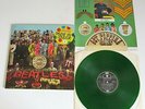 The Beatles - SGT Peppers 1978 French Parlophone Green Vinyl LP + Cut-Out Insert