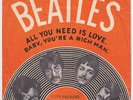 BEATLES All You Need Is Love RARE Norway 45 UNIQUE norwegian p/s LISTEN