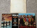 THE BEATLES 3 LP Lot: The White Album, Something New, Sgt. Peppers Lonely Hearts