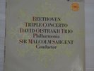 SBO 2753 Beethoven Triple Concerto ƒ David Oistrakh Trio/Sargent B/S 10 inch EX
