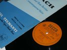 Decca LXT 2952 Emil Telmanyi Bach unaccompanied Violin Sonata 1954 ED1