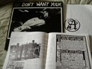 We Don't Want Anthrax Subhumans UK Subs Stalag Fight Back FIGHT 5 UK LP + poster