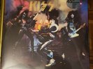 KISS ALIVE COLORED VINYL 45TH ANNIVERSARY LP IN HAND CLEAR WHITE RED YELLOW WOW