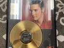 Elvis Presley The Number One Hits Gold Record Framed Rca Victor 24k Broke Glass