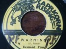 Reggae 45 - Desmond Young - Warning