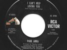 NORTHERN SOUL   PAUL ANKA   I CAN'T HELP LOVING YOU   U.S. BLACK STOCK RCA   VG+