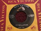 45 RPM Jimmy Dell RCA VICTOR 7355 I've Got A Dollar / Rainbow Doll M-