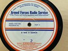 16-inch Transcription 33rpm Armed Forces Radio Services 