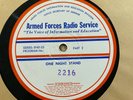 16-inch 33rpm Armed Forces Radio Services 