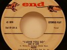 The Chantels I Love You So EP 45 1958 Girl Group R&B Doo-Wop End vg