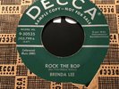 45 RPM  Brenda Lee DECCA DJ 30535 Rock the Bop / Rock a Bye Baby Blues VG+