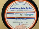 16-inch 33rpm Armed Forces Radio Services 