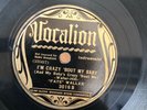 HOT JAZZ FATS WALLER Vocalion 3016 Crazy Bout My Baby/Draggin My Heart E-