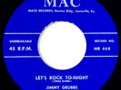 MAC 468 Jimmy Grubbs RARE ORIG Rockabilly 45 Near Mint Let's Rock To-night