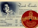 ZARAH LEANDER Yes Sir  /Tiefe Sehnsucht  Schellackplatte & Fotoprint in A5 S2602