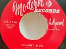 Johnny Moore's Three Blazers featuring Frankie Ervin DRAGNET BLUES 45 PLAYS VG+